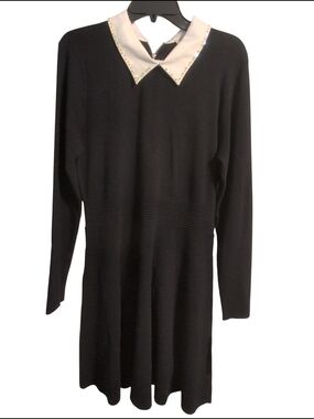 Nwt $168 Nanette Lepore Dress Career Travel Sophisticated Navy Large